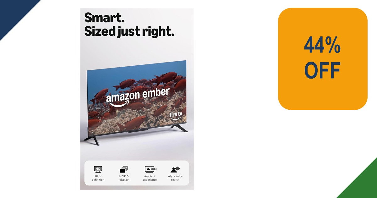 Amazon Ember 32-inch 2-Series Fire TV and Alexa Voice Remote