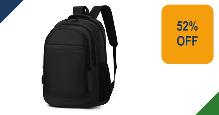Black YXQSED lightweight school and travel backpack