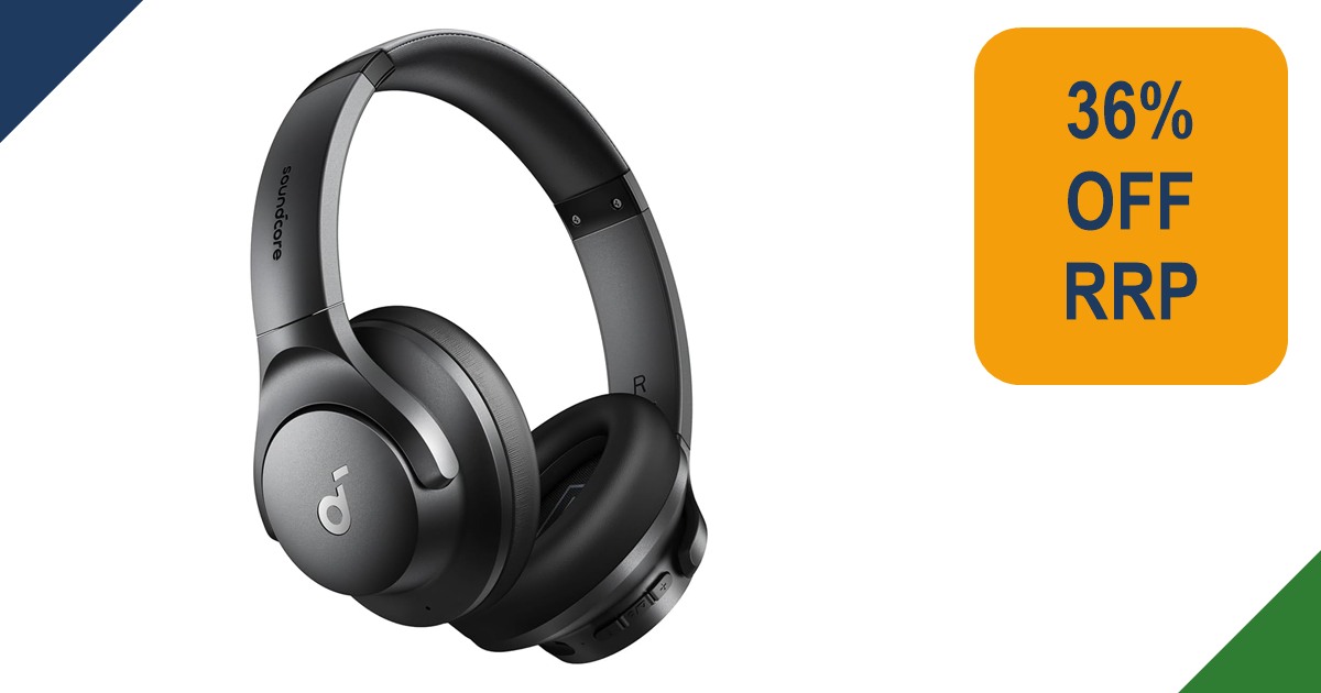 Black soundcore Q20i over-ear headphones